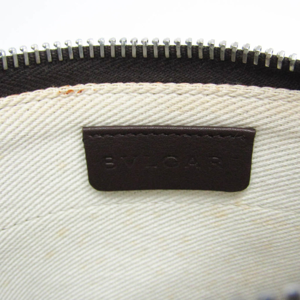 PRE-OWNED Bvlgari Logomania · Crossbody Pouch · Denim
