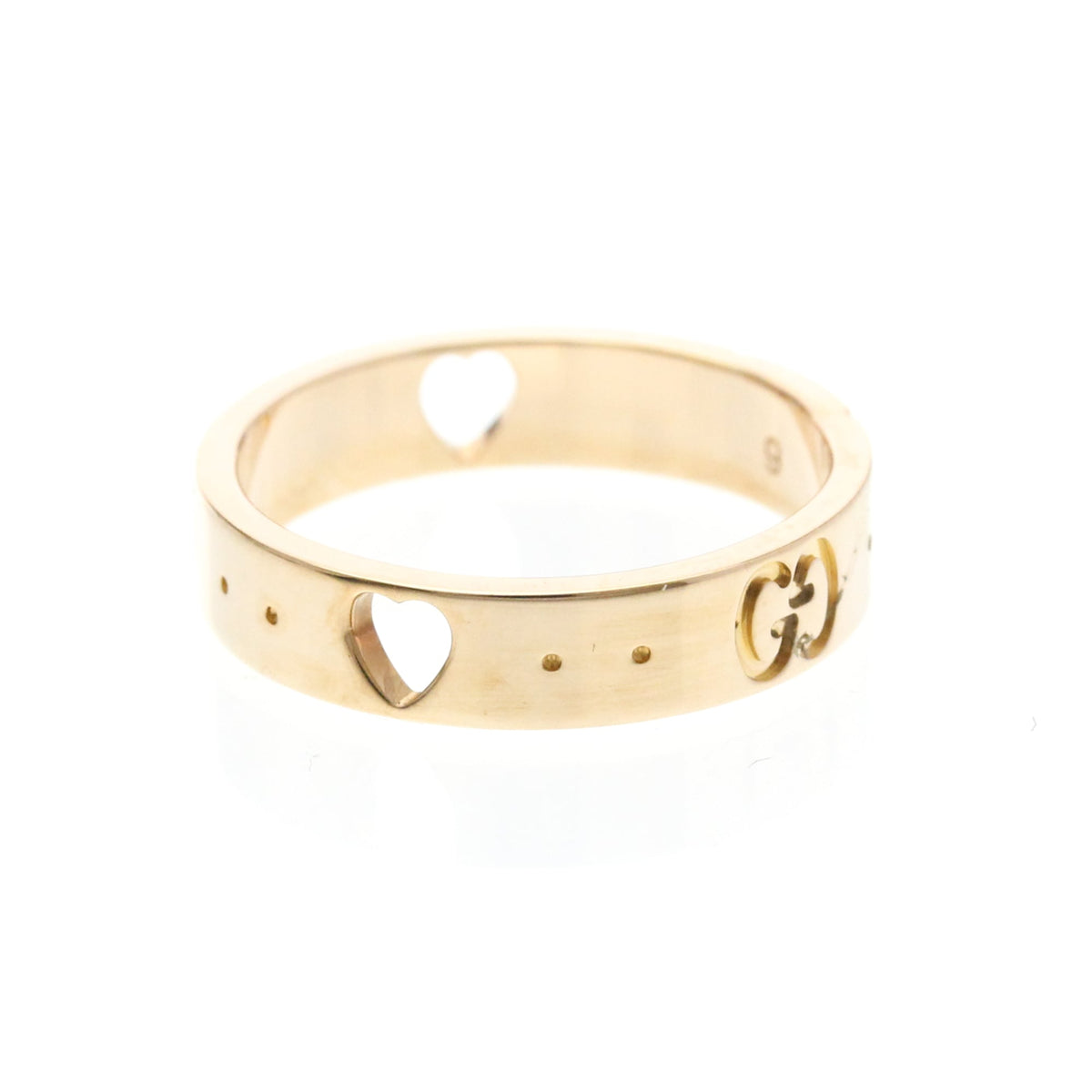 PRE-OWNED Gucci Icon Amor · Rose Gold Size 5