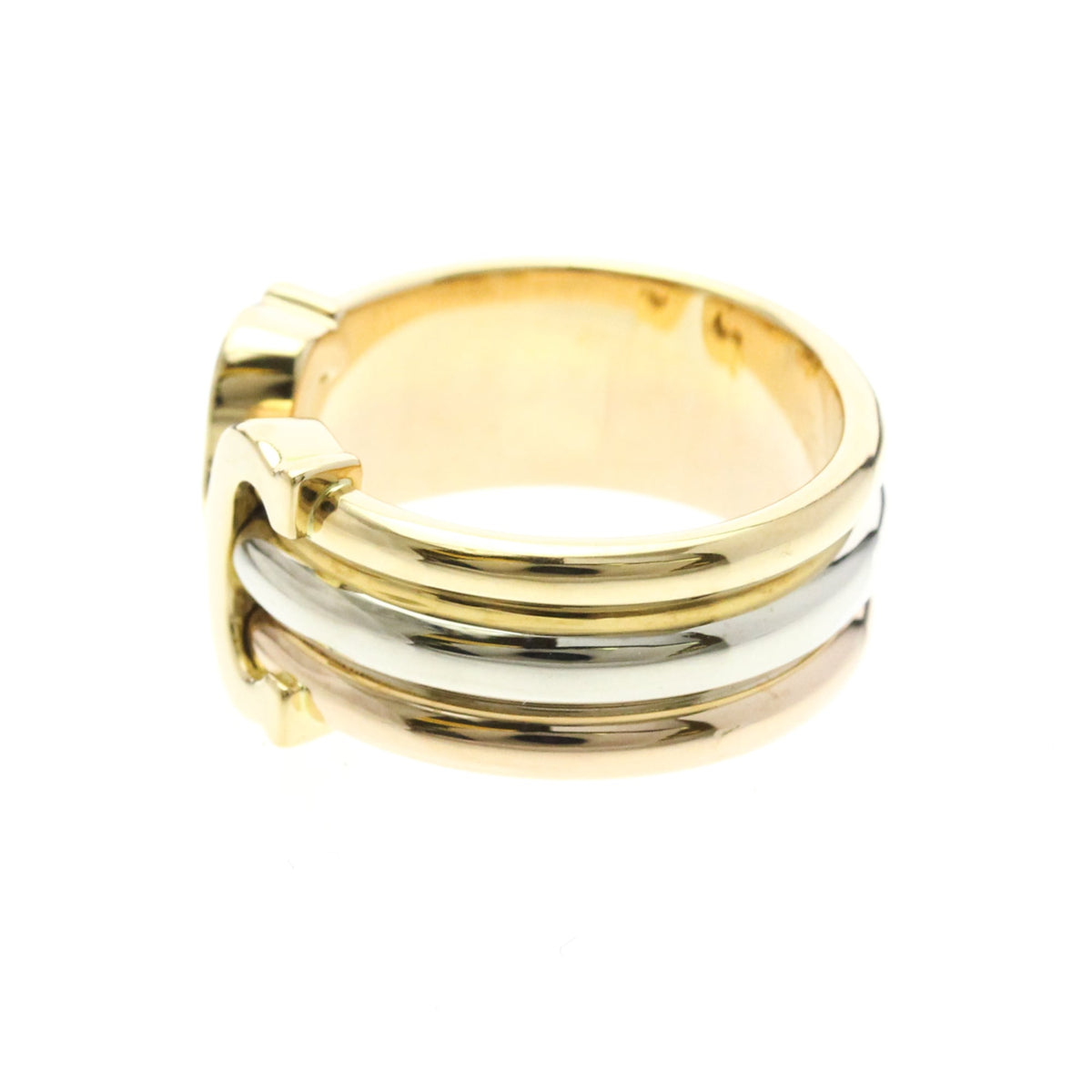 PRE-OWNED Cartier Trinity · Tri-Gold Size 7.25