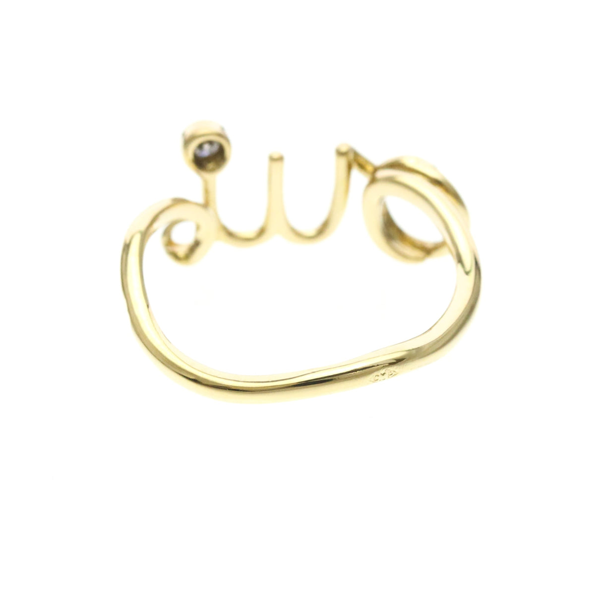 PRE-OWNED Christian Dior Amour · 18K Yellow Gold Size 4.75