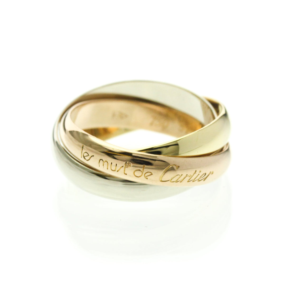 PRE-OWNED Cartier Trinity · Tri-Gold Size 5.75