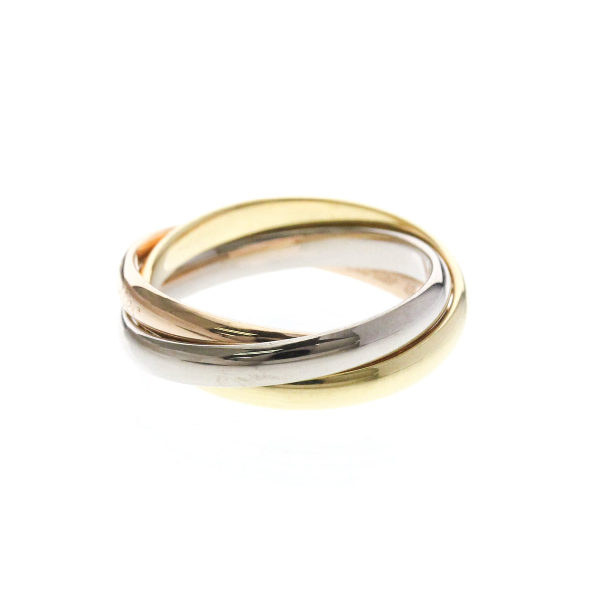 PRE-OWNED Cartier Trinity · Tri-Gold Size 7.5