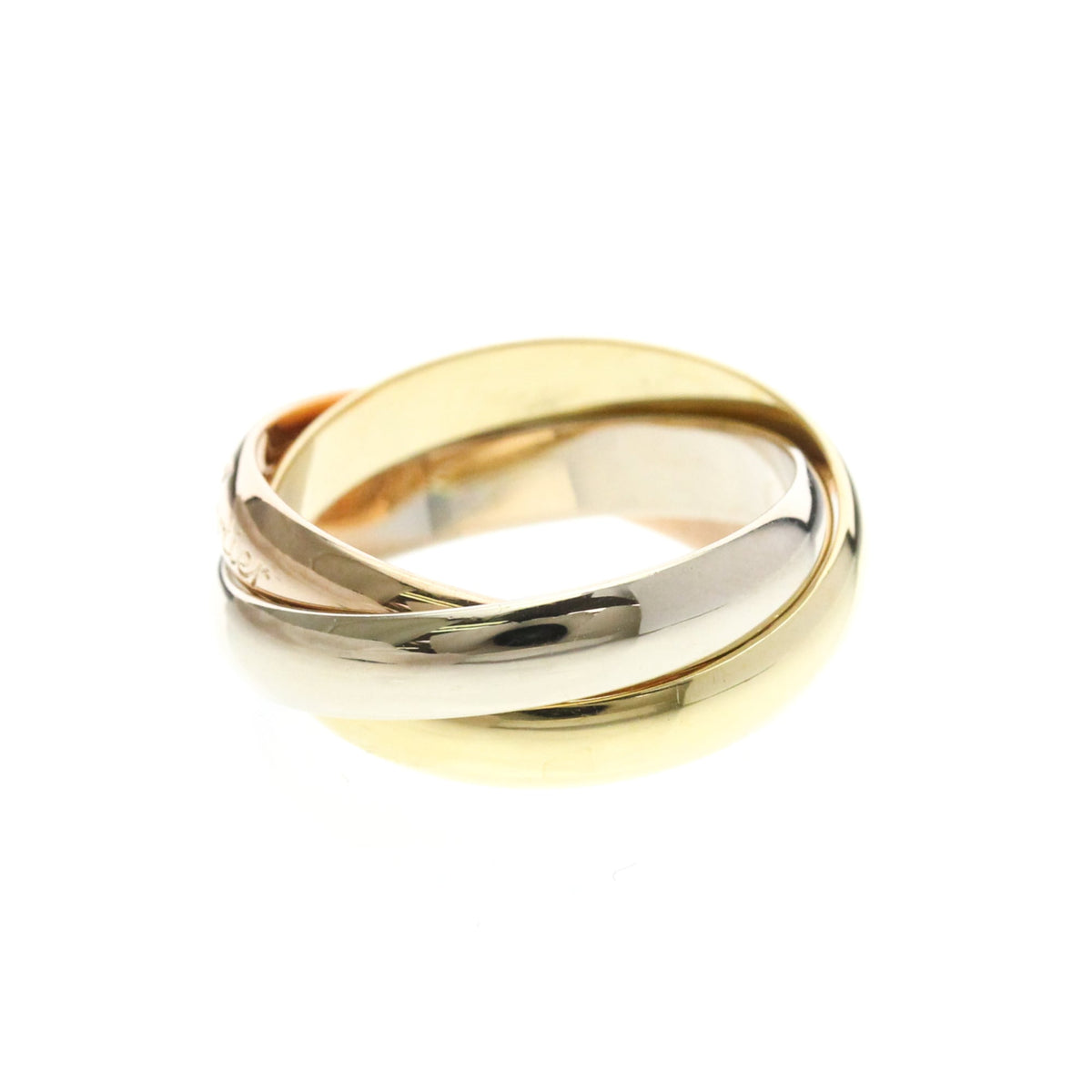 PRE-OWNED Cartier Trinity · Tri-Gold Size 6