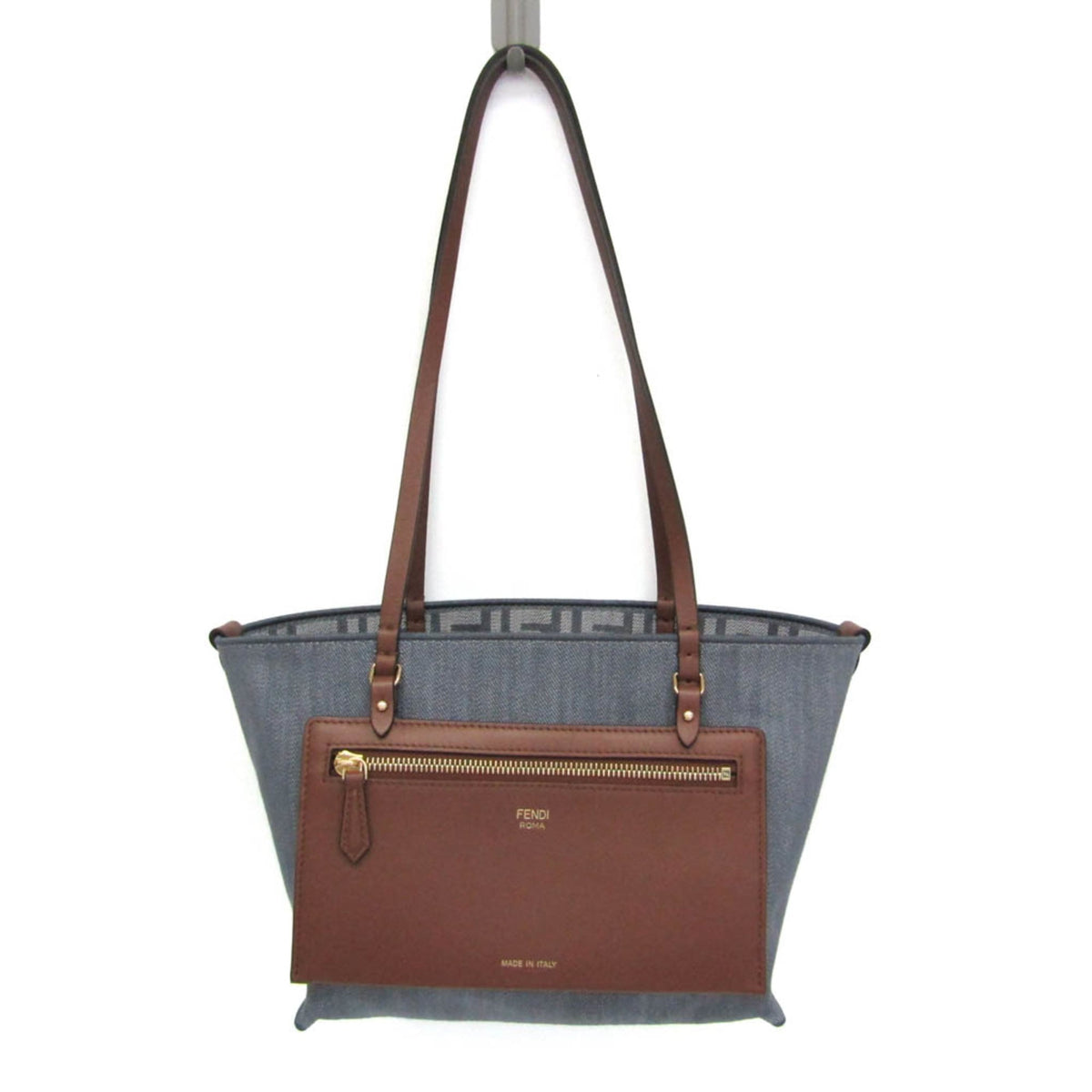 PRE-OWNED Fendi Roll · Reversible Canvas Tote