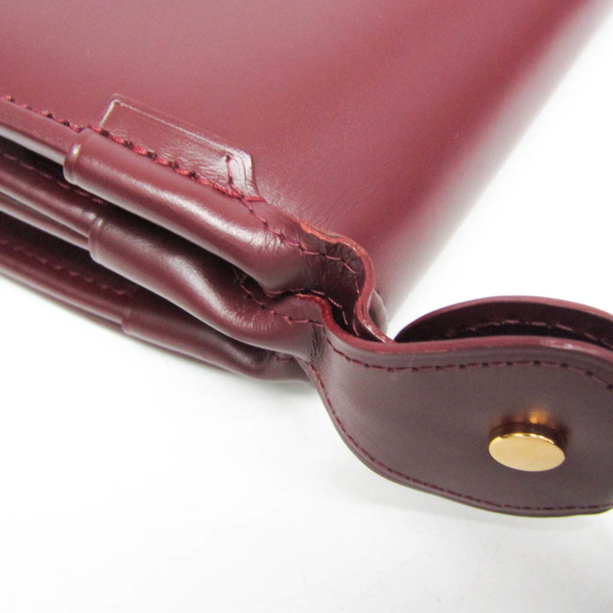 PRE-OWNED Cartier Must · Leather Shoulder Bag · Bordeaux