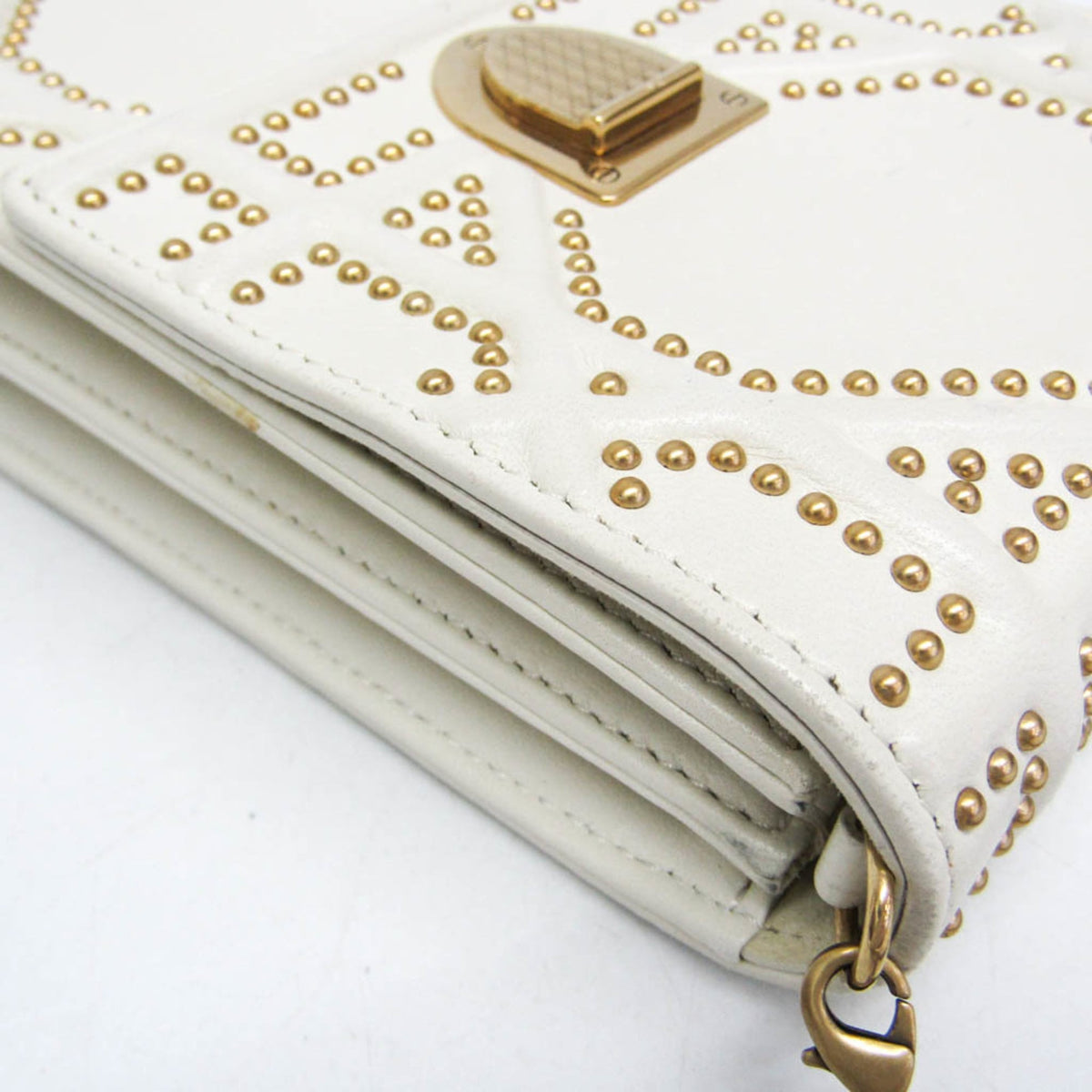 PRE-OWNED Christian Dior Diorama · Studded Leather
