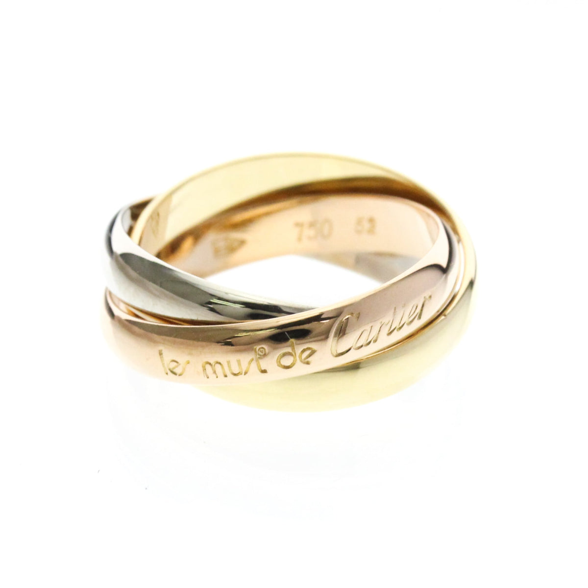 PRE-OWNED Cartier Trinity · Tri-Gold Size 6