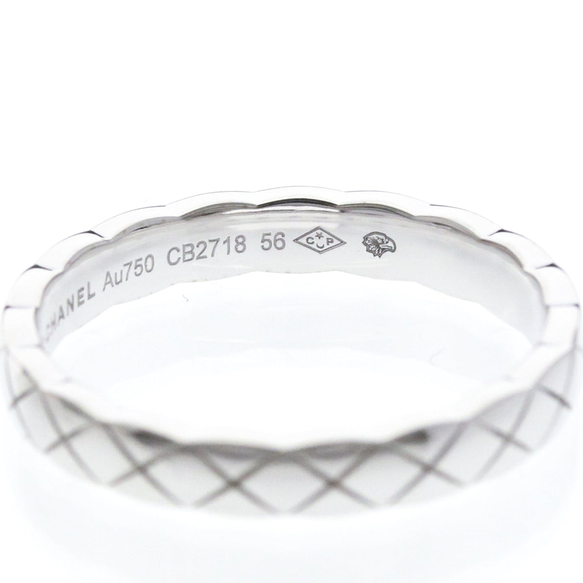 PRE-OWNED Chanel Coco Crush · 18K White Gold Size 7.5