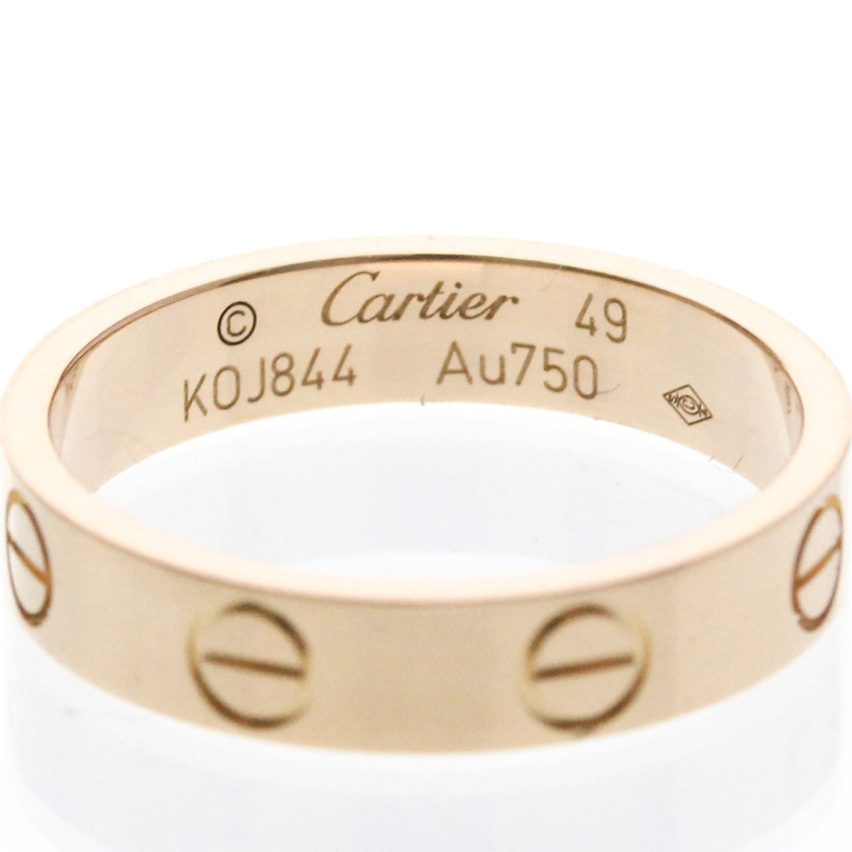 PRE-OWNED Cartier Mini Love · Rose Gold Size 4.75