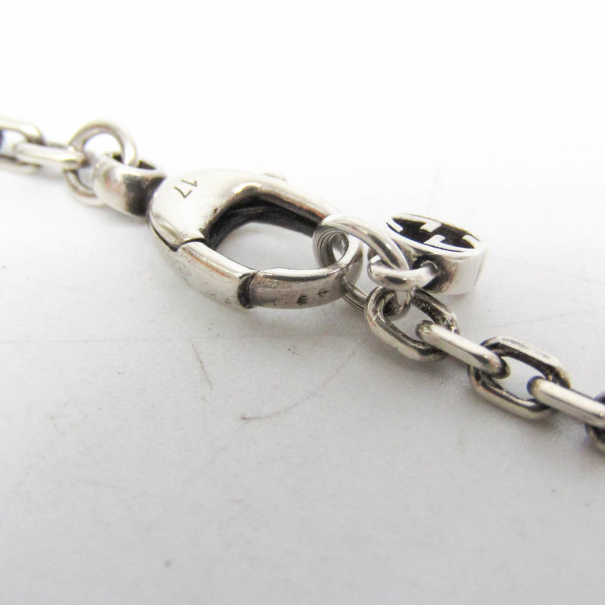 PRE-OWNED Gucci Double G · Silver 925 Charm Bracelet