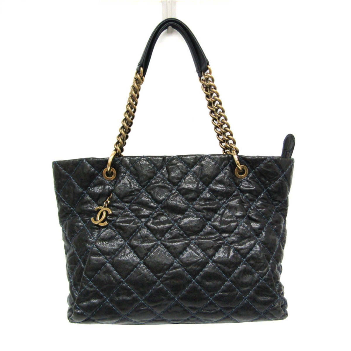 PRE-OWNED Chanel Matelasse Chain · Grained Calfskin