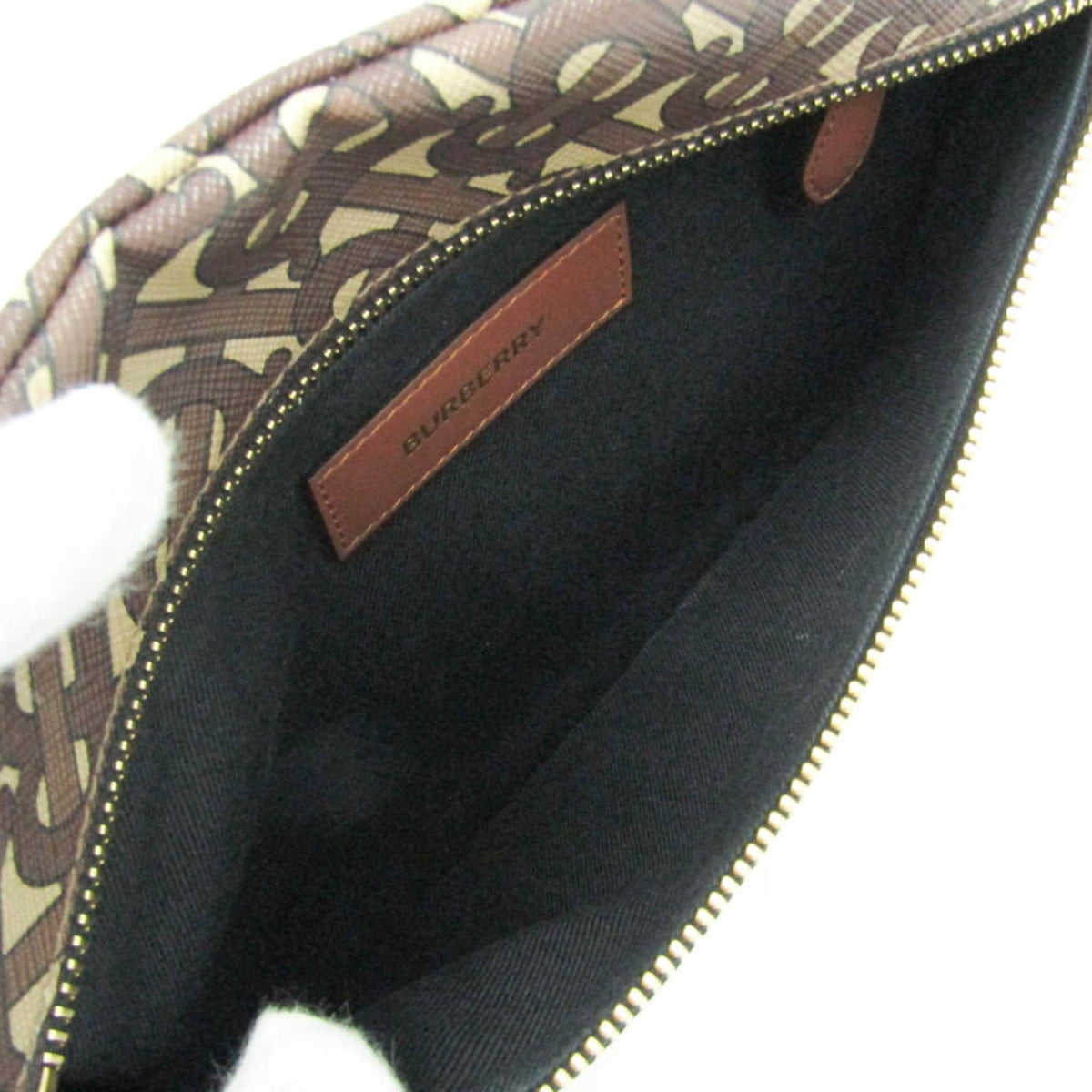 PRE-OWNED Burberry TB Monogram · Clutch