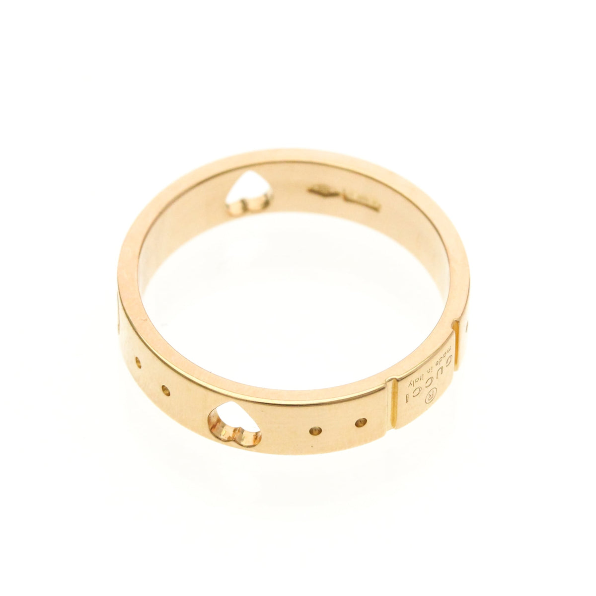 PRE-OWNED Gucci Icon · Rose Gold Size 5