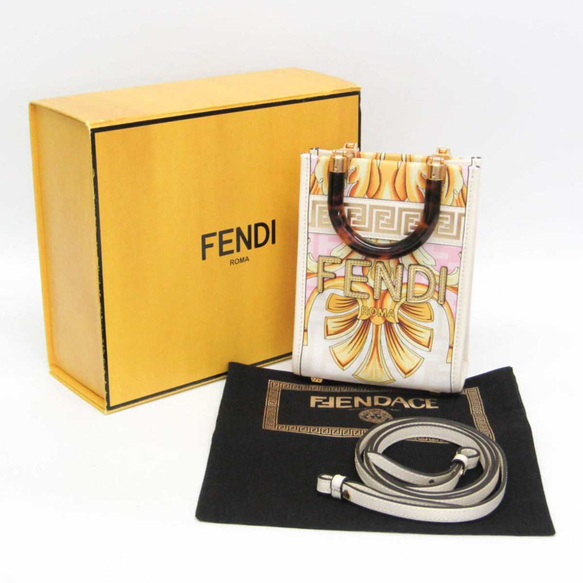 PRE-OWNED Fendi FENDACE Mini Sunshine Shopper