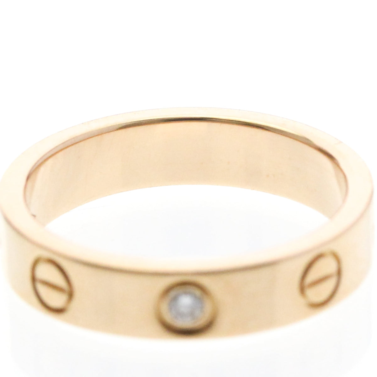 PRE-OWNED Cartier Mini Love · Rose Gold · Diamond Size 4.5