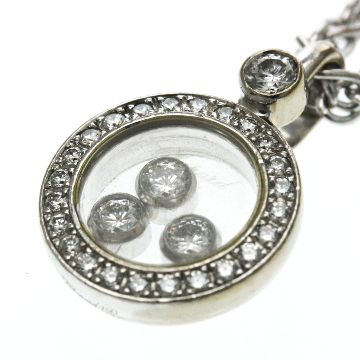 PRE-OWNED Chopard Happy Diamonds · 18K White Gold