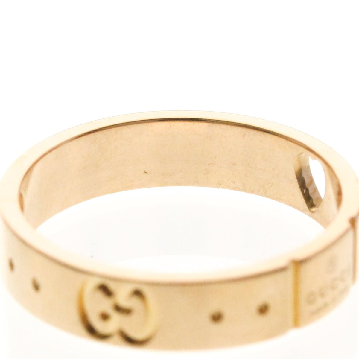 PRE-OWNED Gucci Icon · Rose Gold Size 5