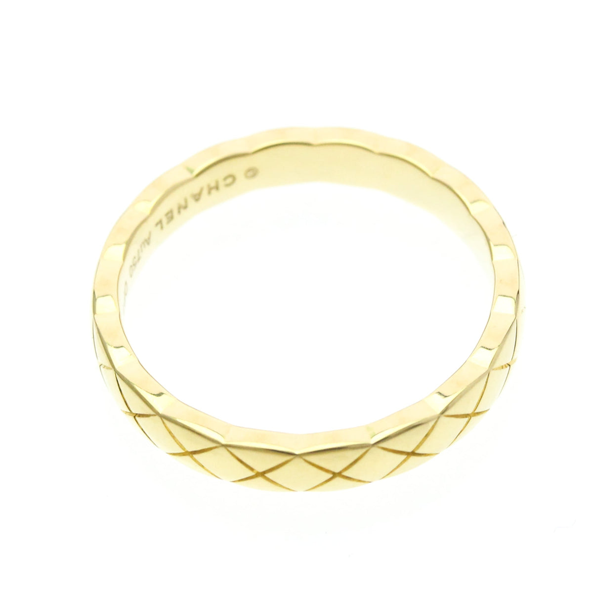 PRE-OWNED Chanel Coco Crush Mini · 18K Yellow Gold Size 6.25