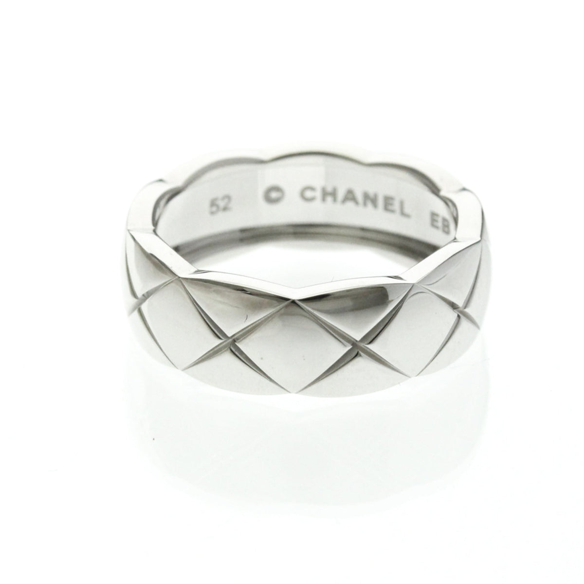 PRE-OWNED Chanel Coco Crush · 18K White Gold Size 6