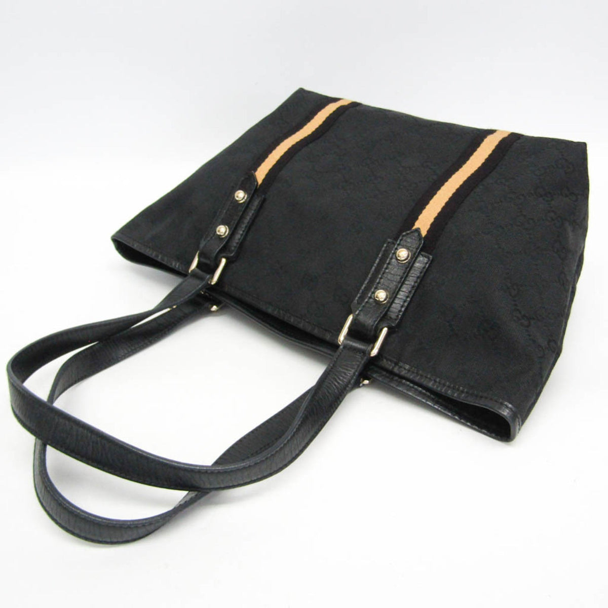 PRE-OWNED Gucci Sherry Line · GG Canvas Tote