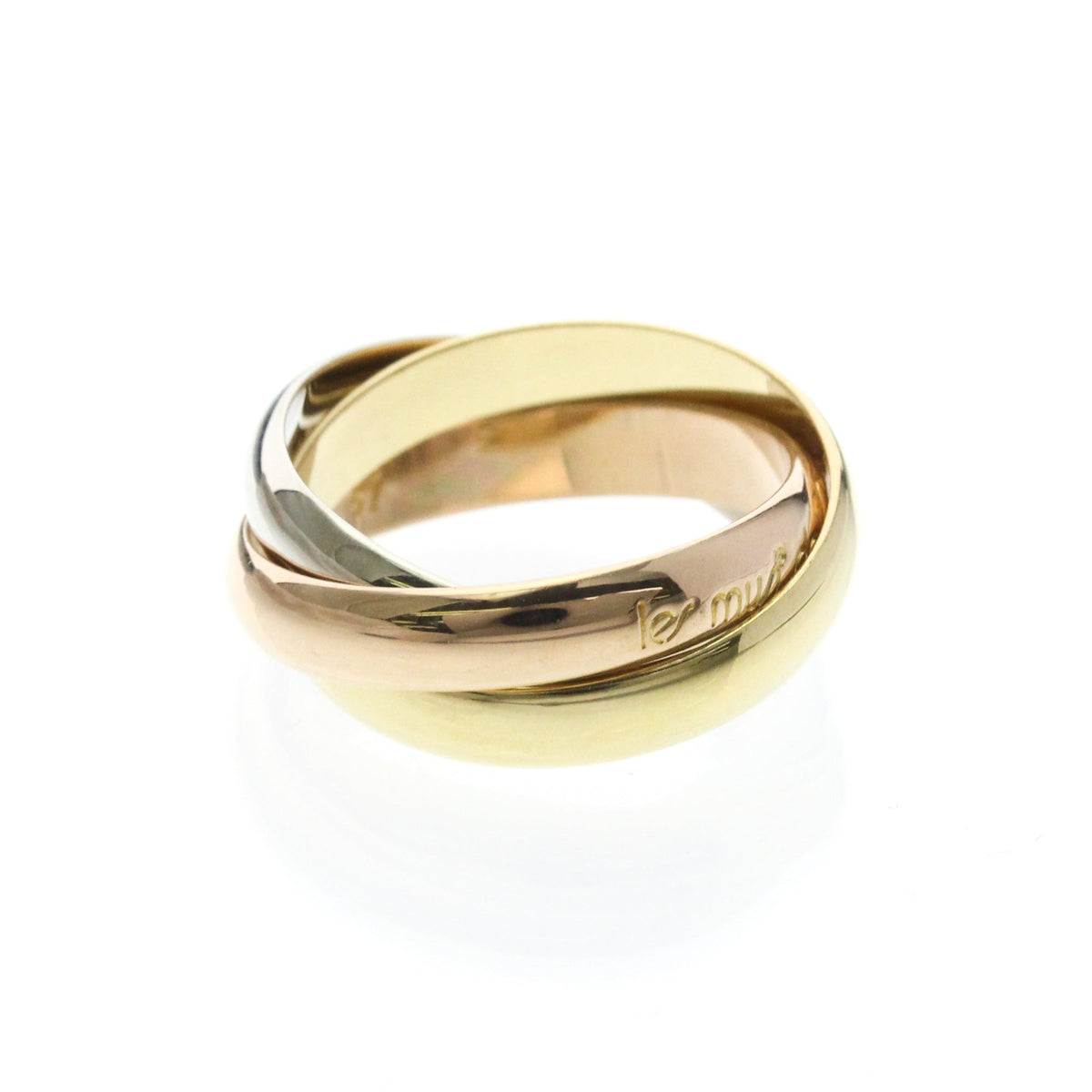 PRE-OWNED Cartier Trinity · Tri-Gold Size 5.75