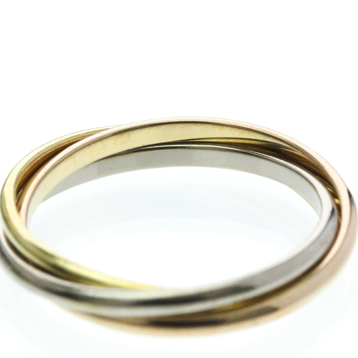 PRE-OWNED Cartier Trinity · Tri-Gold Size 5.25
