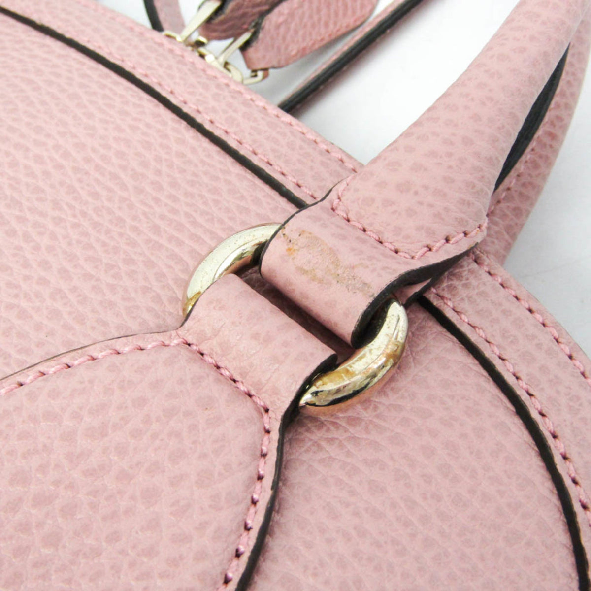 PRE-OWNED Gucci GG Charm · Leather Tote