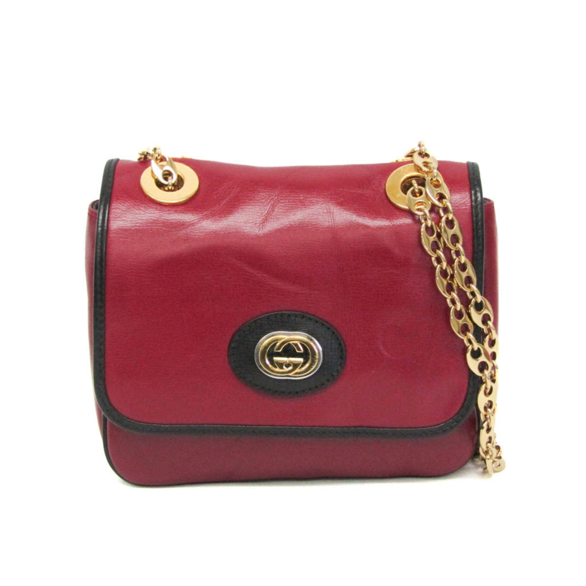 PRE-OWNED Gucci Interlocking G · Chain Shoulder Bag