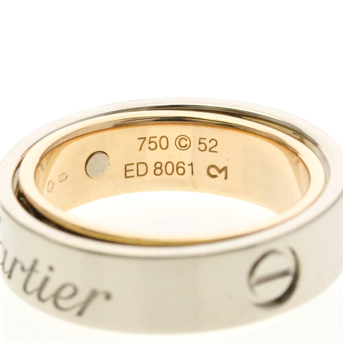 PRE-OWNED Cartier Secret Love · Two-Tone Gold Size 6