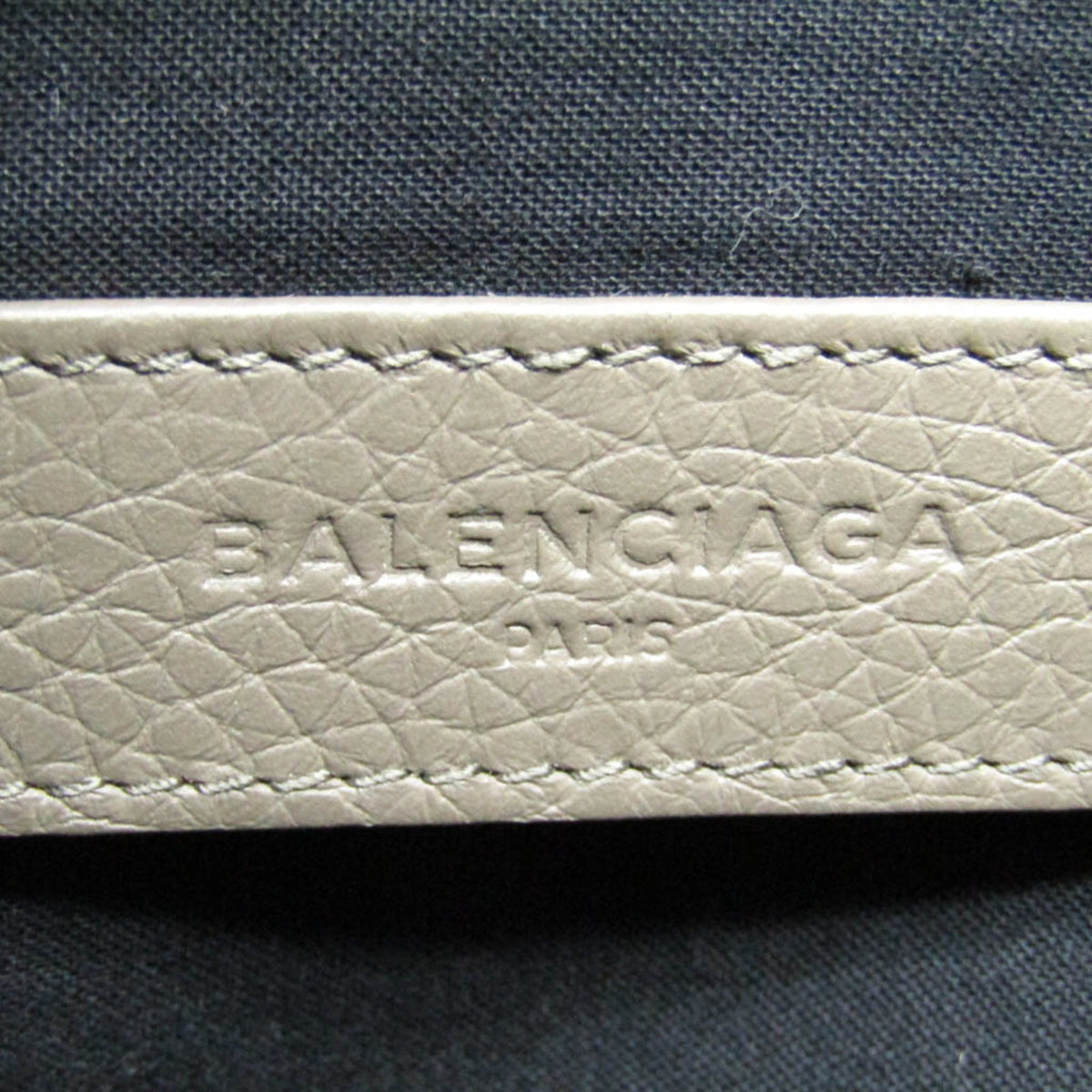 PRE-OWNED Balenciaga Classic · Greige Leather Clutch