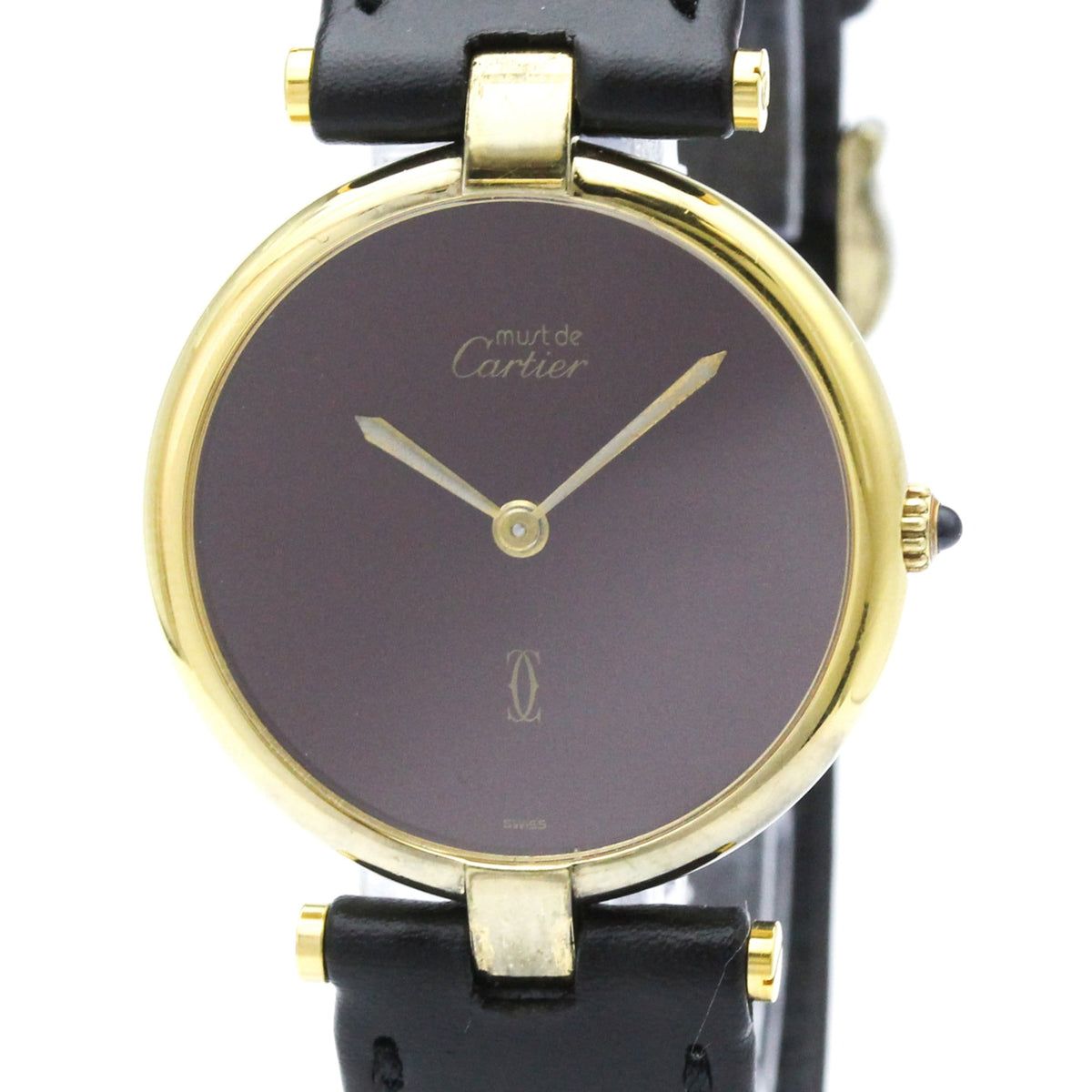 PRE-OWNED Cartier Must Vendome · Gold Plated · Quartz