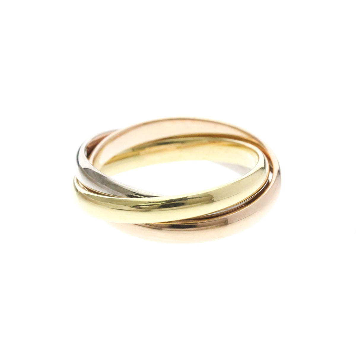 PRE-OWNED Cartier Trinity · Tri-Gold Size 7.5