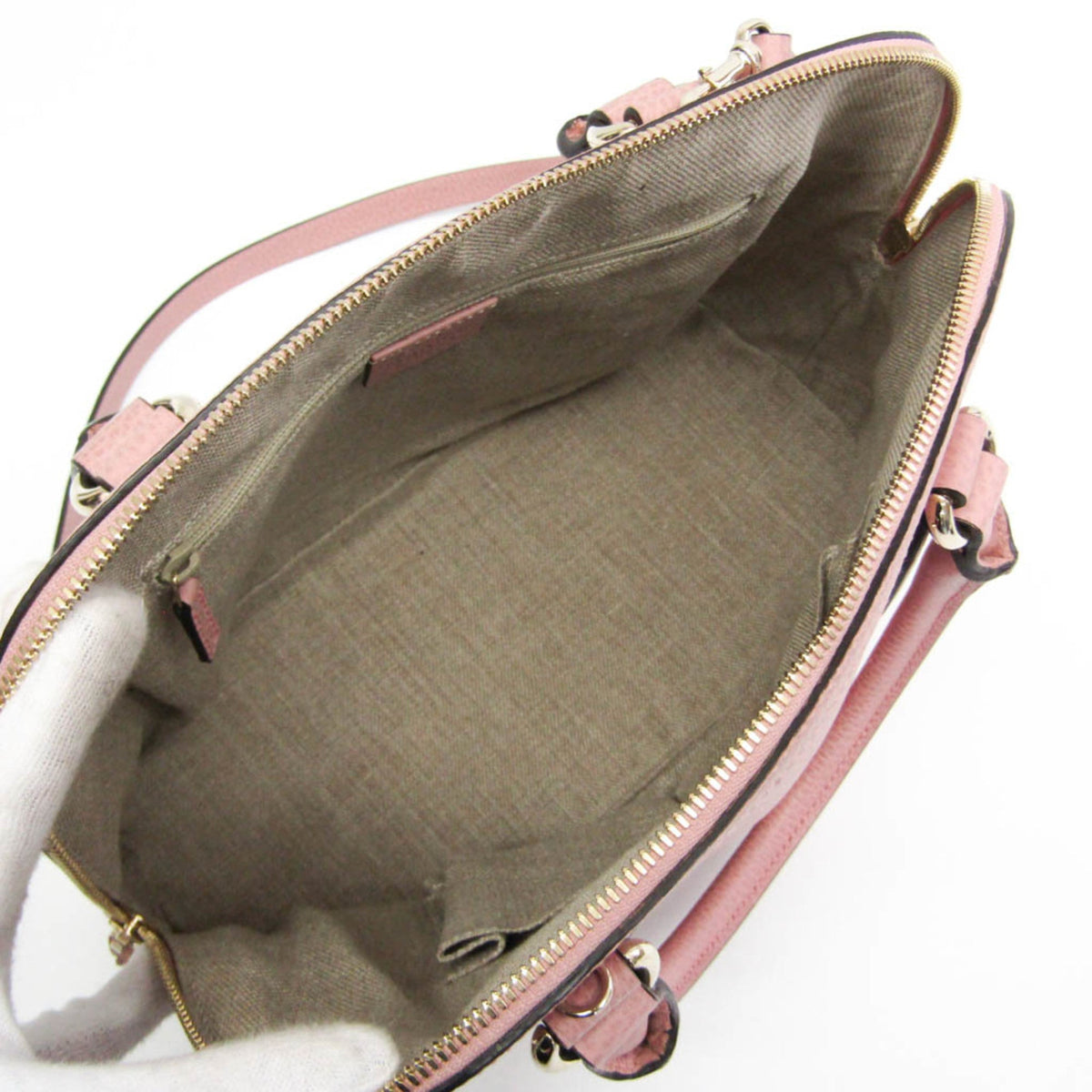 PRE-OWNED Gucci GG Charm · Leather Tote