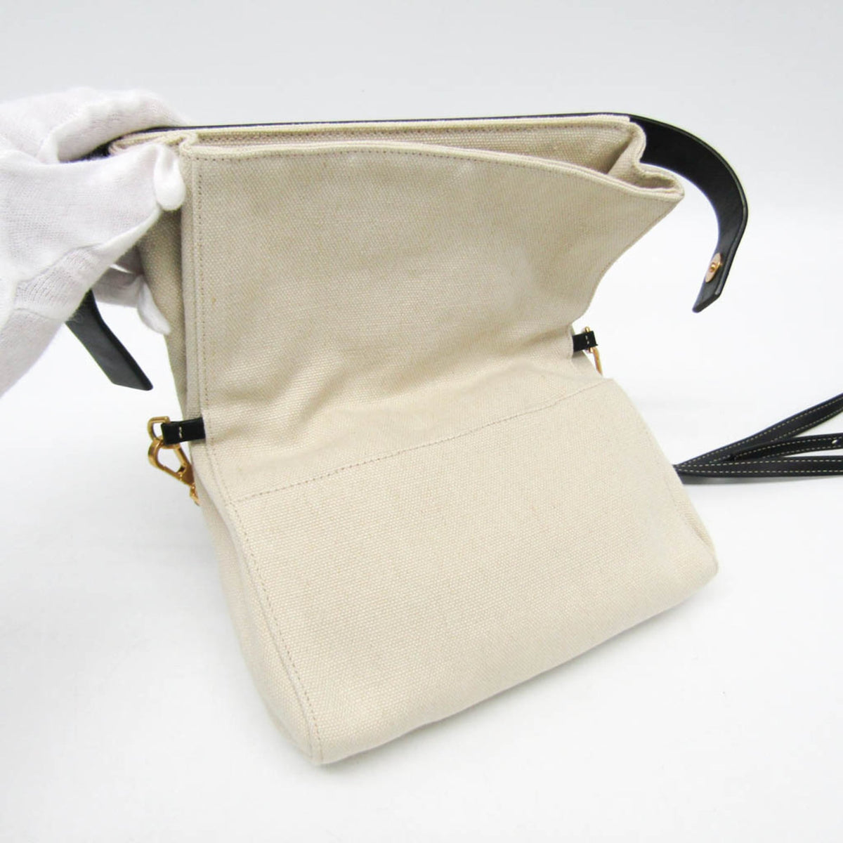 PRE-OWNED Bottega Veneta · Canvas Leather Crossbody