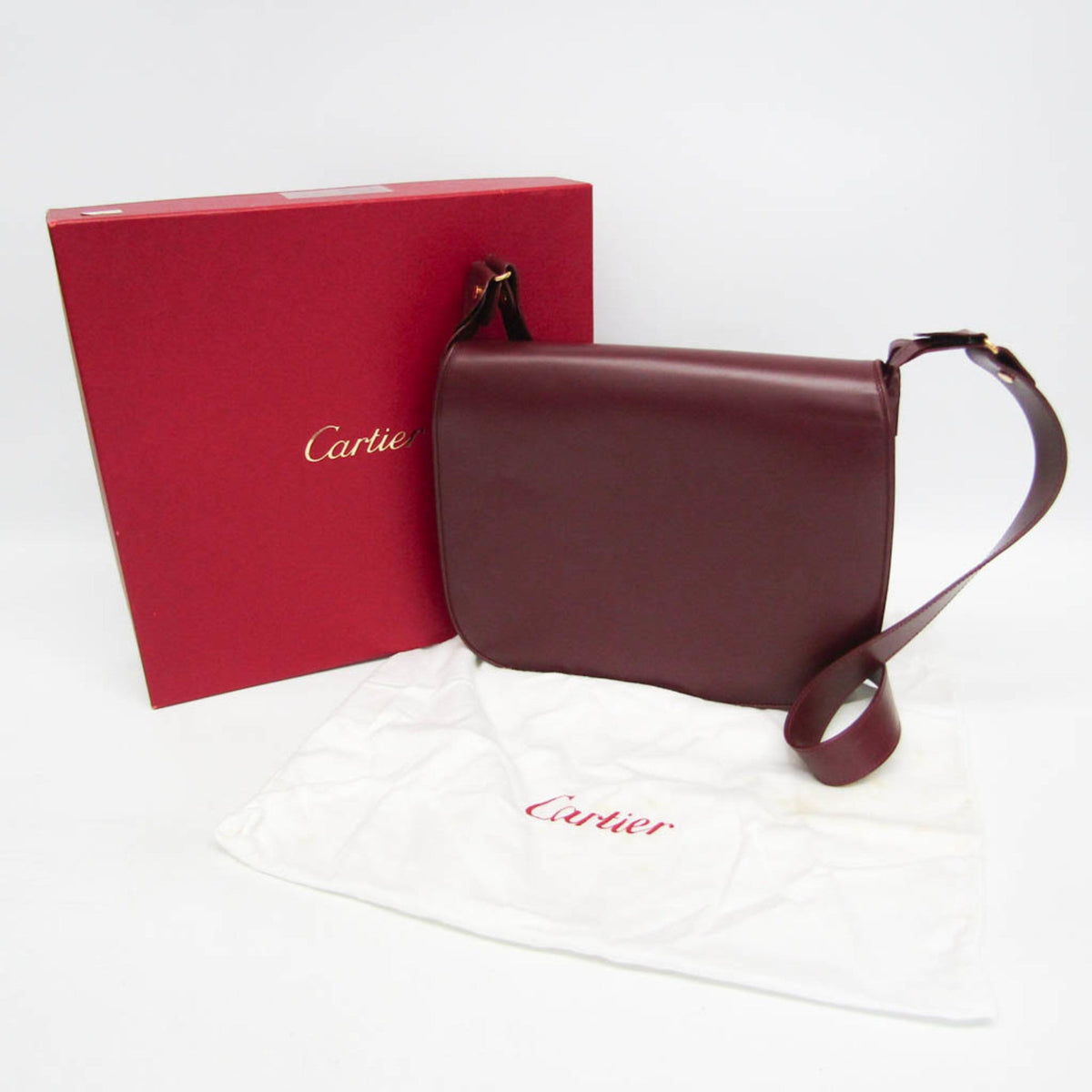 PRE-OWNED Cartier Must · Suede Flap Shoulder