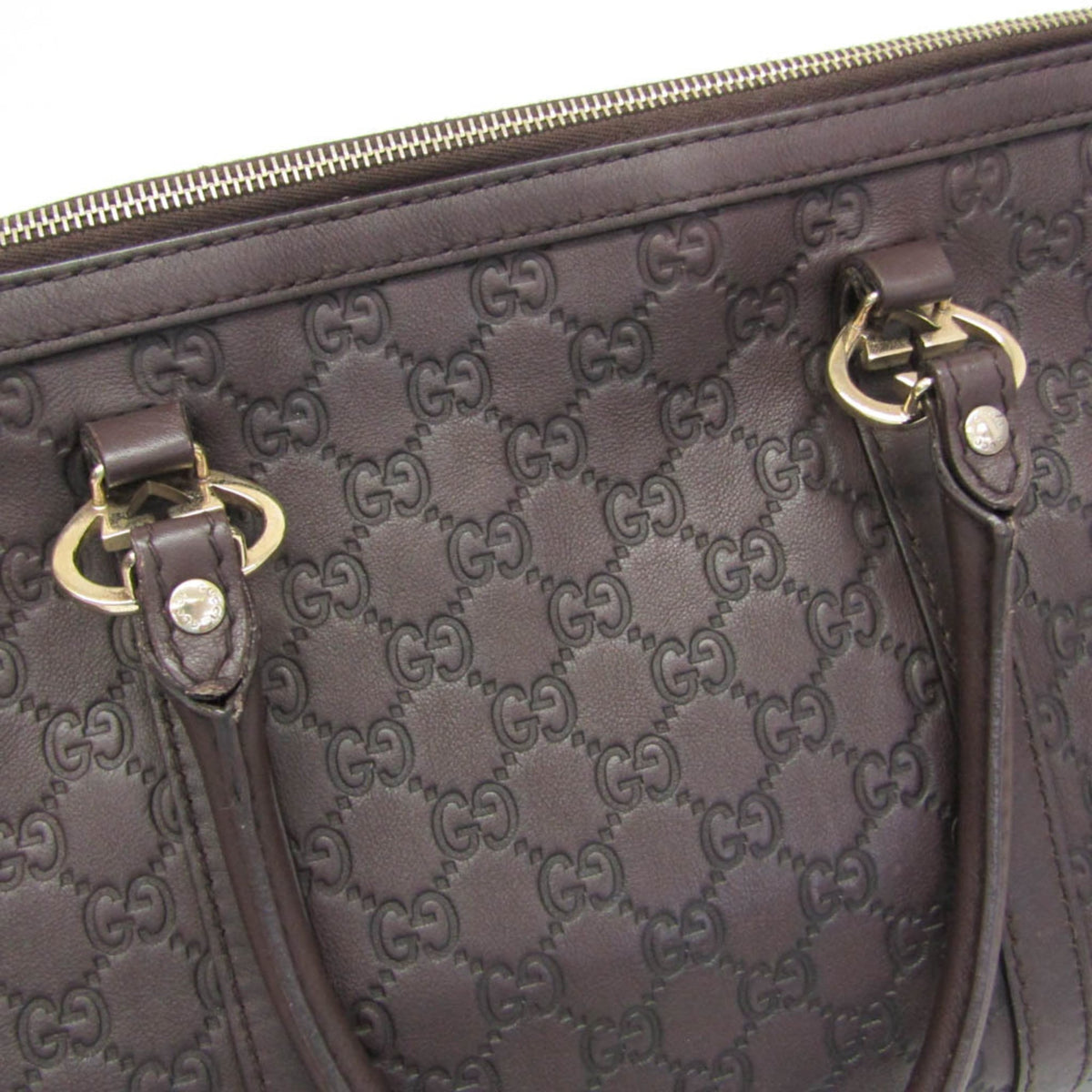 PRE-OWNED Gucci Guccissima · Embossed Leather Tote
