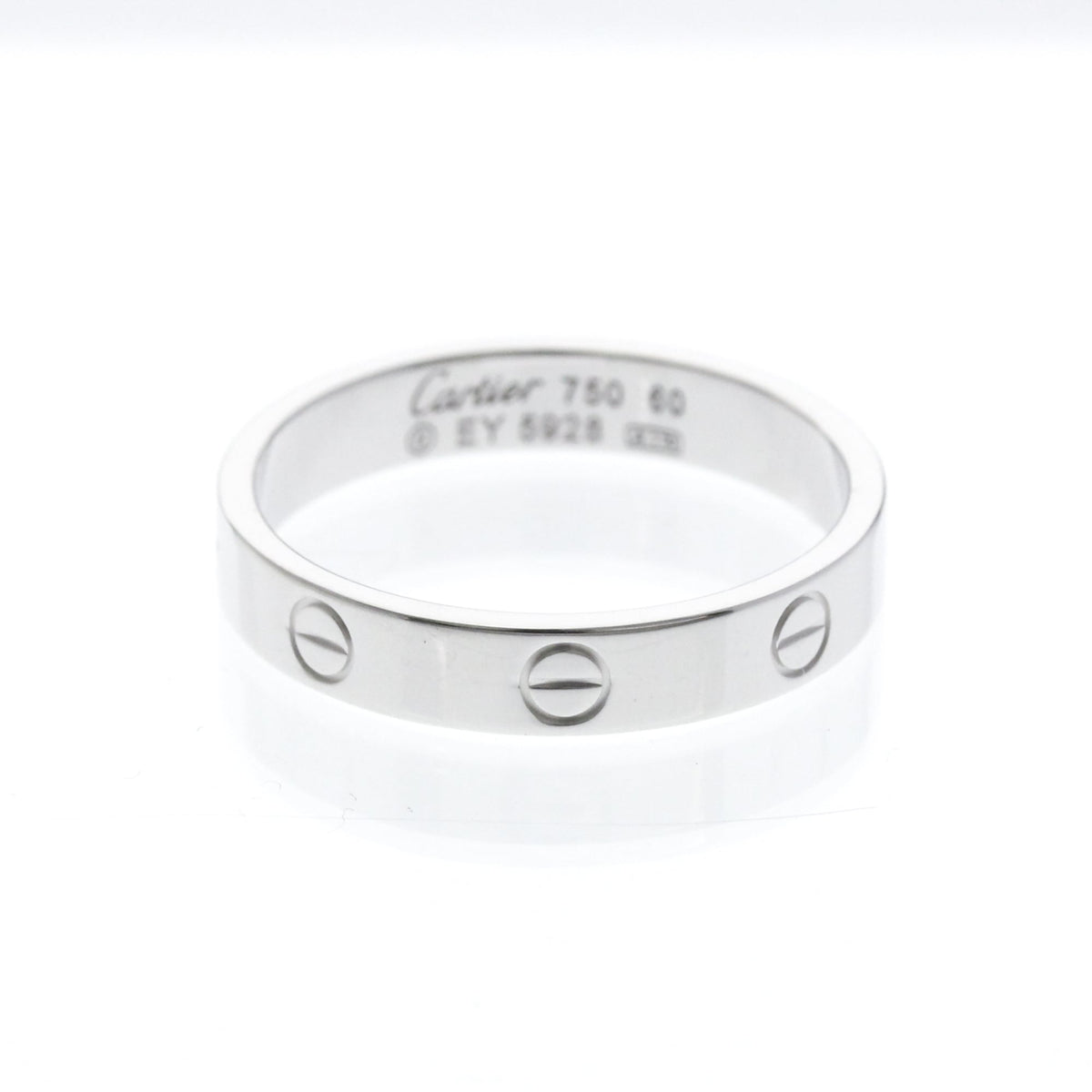 PRE-OWNED Cartier Mini Love Ring · 18K White Gold