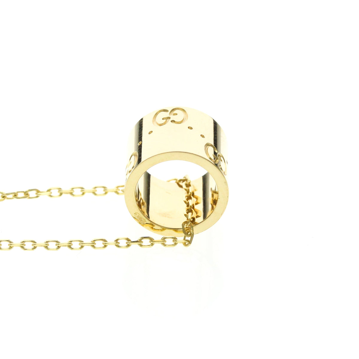 PRE-OWNED Gucci Icon Necklace · 18K Yellow Gold