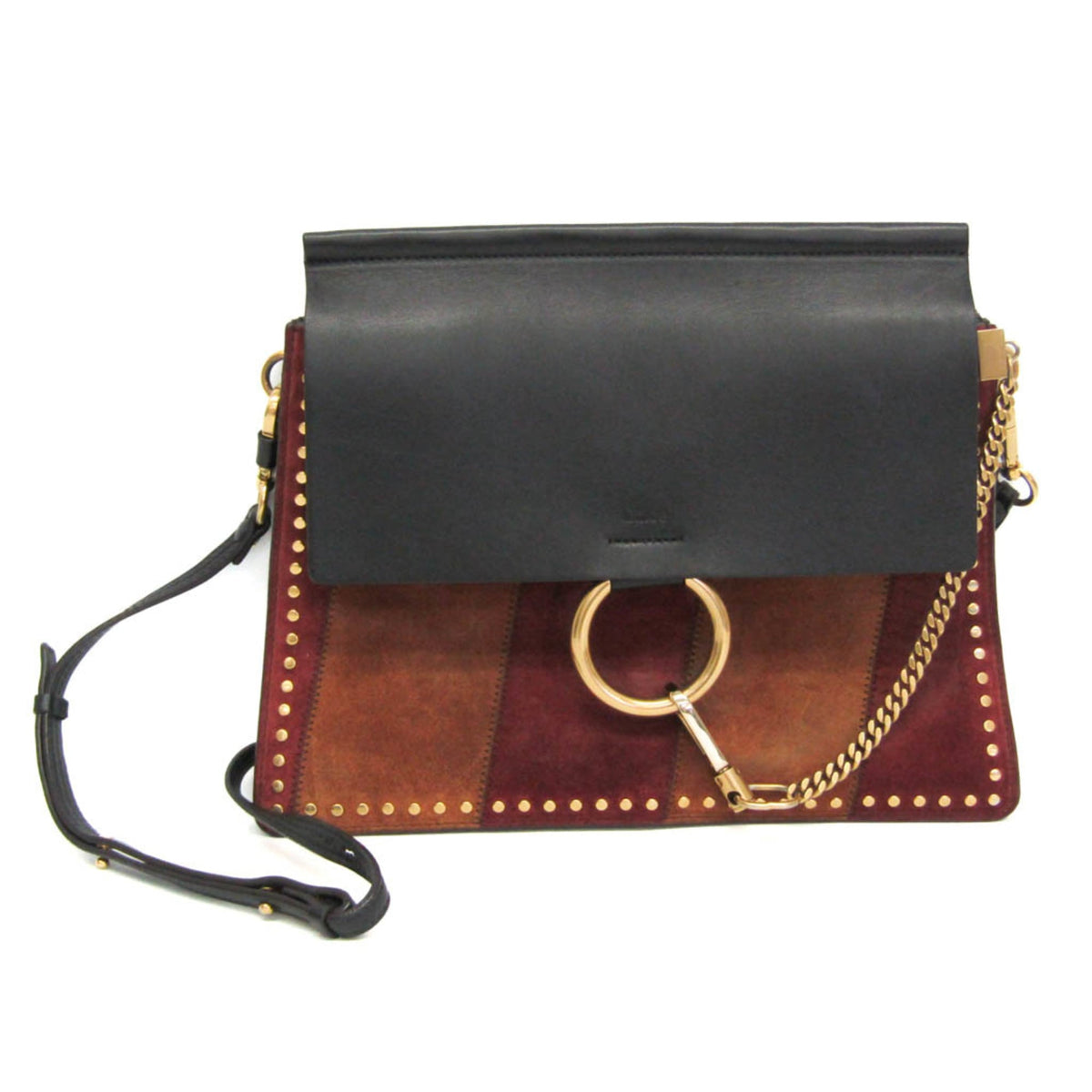 PRE-OWNED Chloé Faye Medium · Suede & Leather