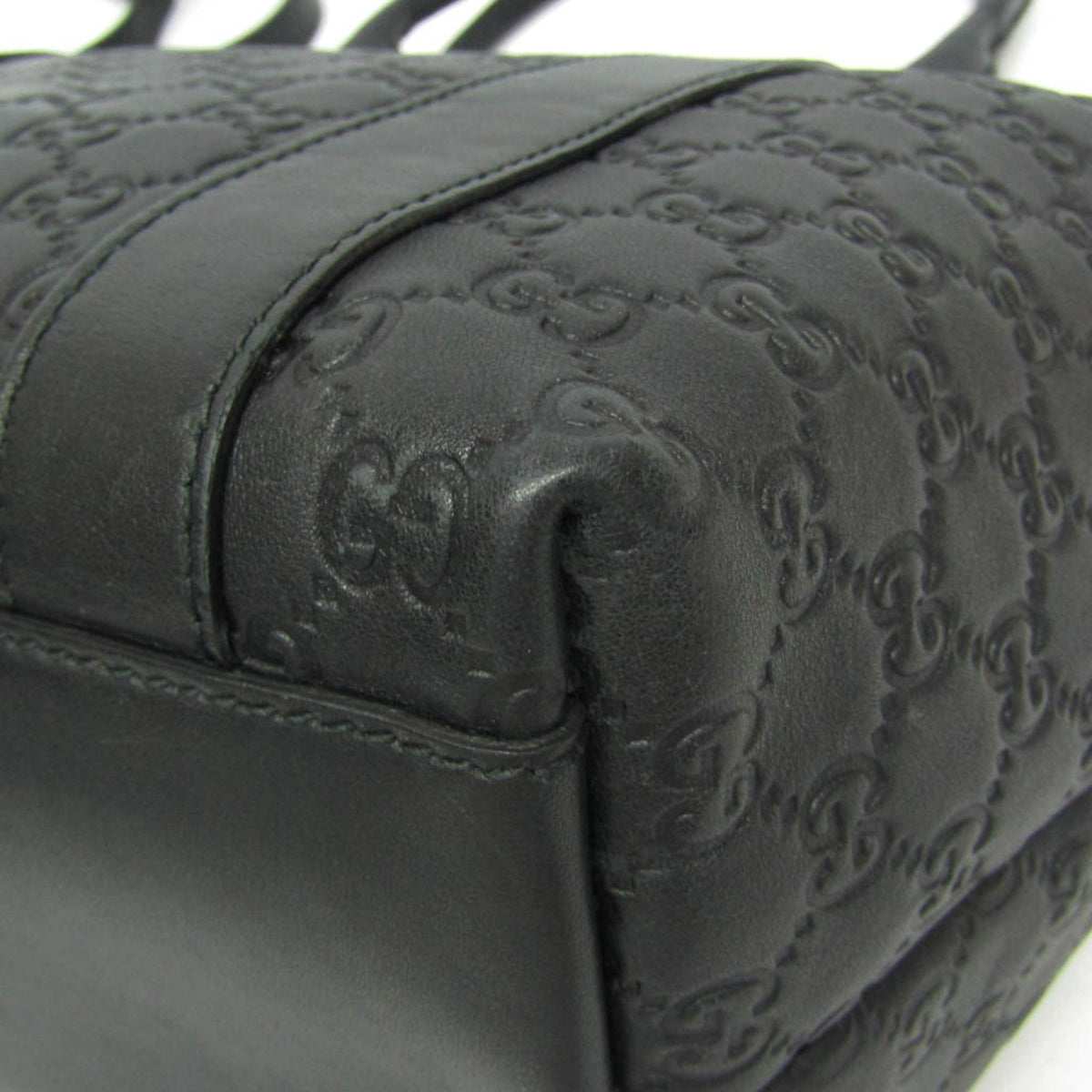 PRE-OWNED Gucci Guccissima · Bamboo · Leather Tote