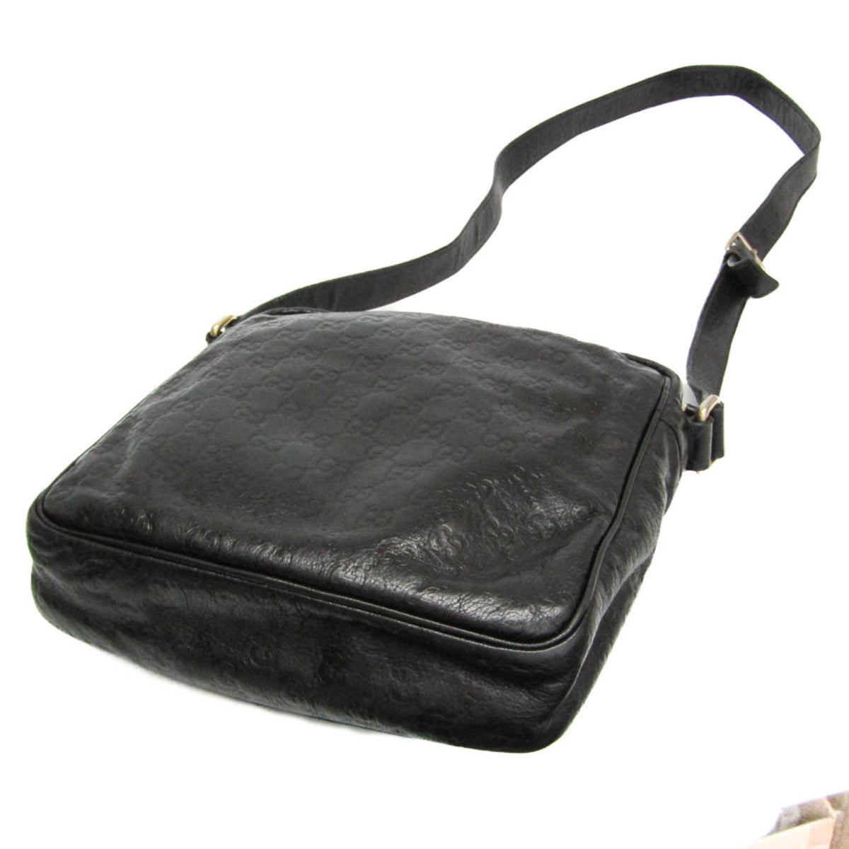 PRE-OWNED Gucci Guccissima · Embossed Leather