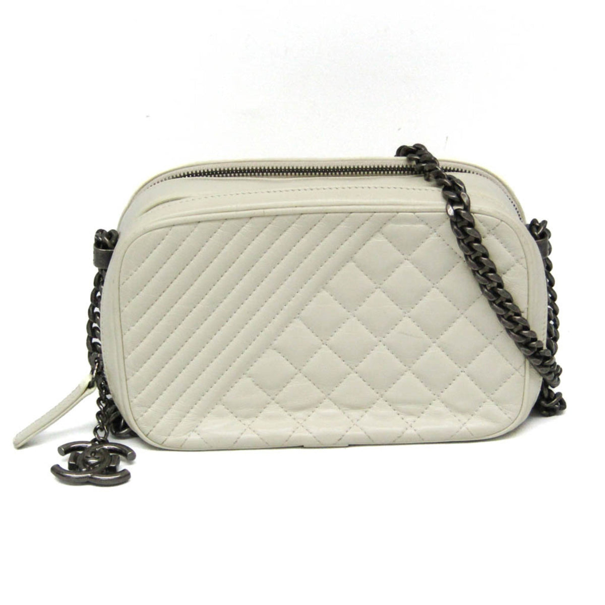 PRE-OWNED Chanel Boy Camera Bag · Lambskin