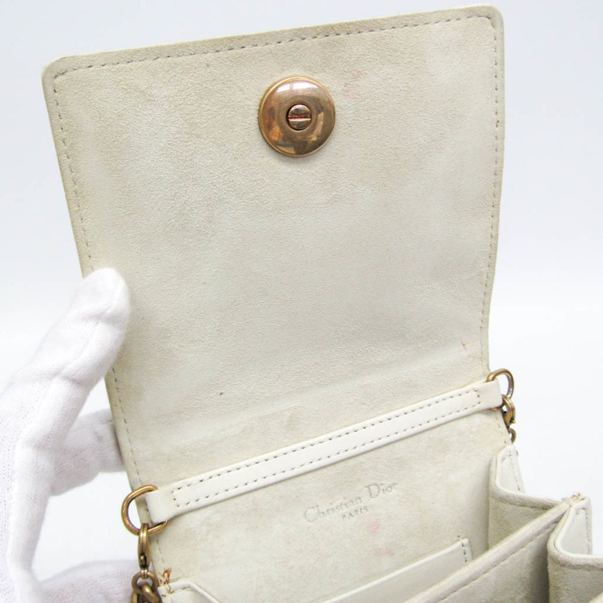 PRE-OWNED Christian Dior Diorama · Studded Leather