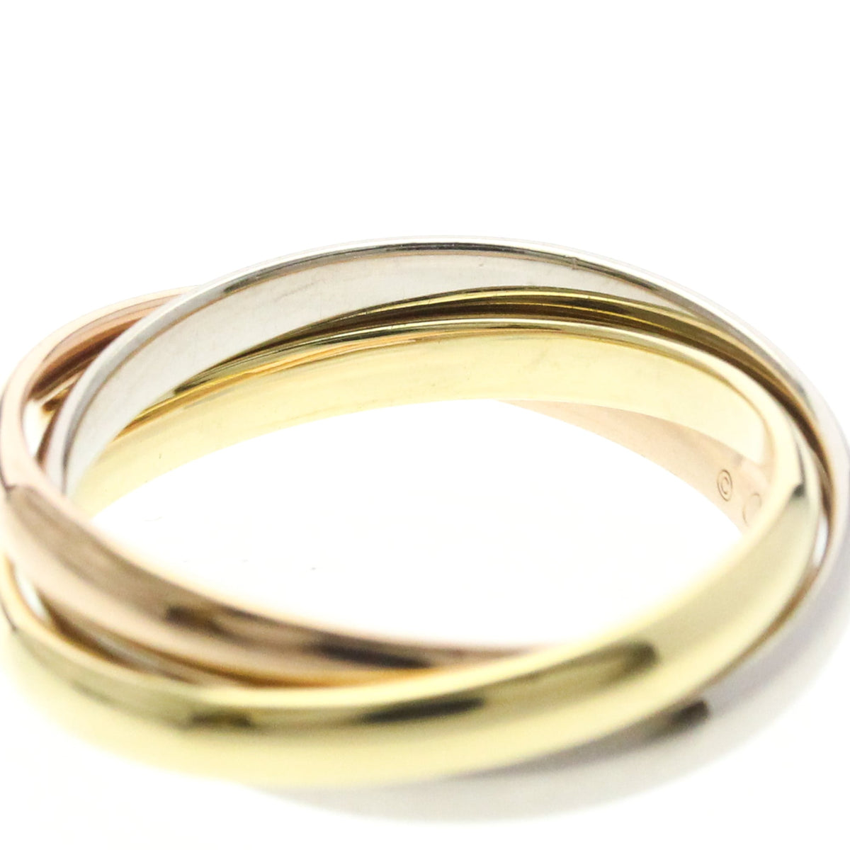 PRE-OWNED Cartier Trinity · Tri-Gold Size 5.75