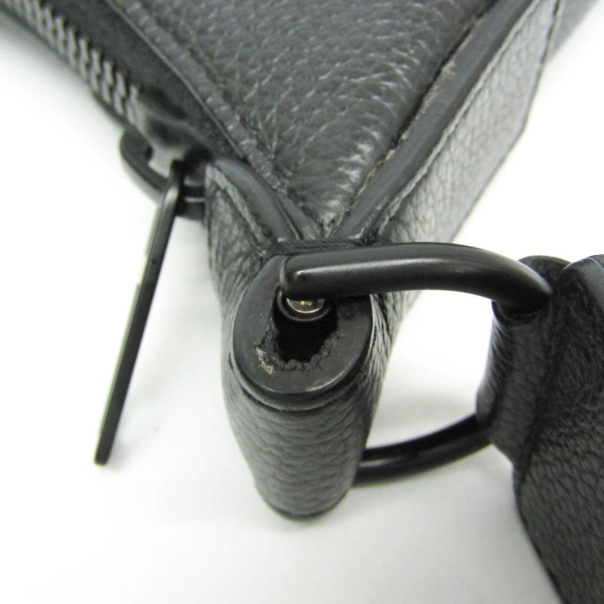 PRE-OWNED Balenciaga Hourglass · Leather Pouch