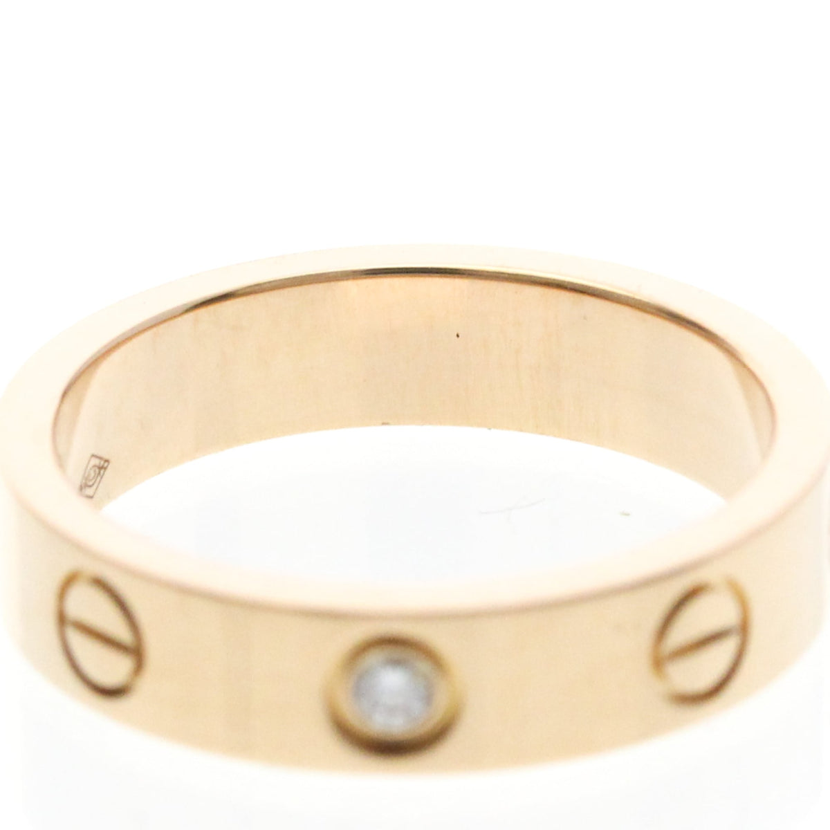 PRE-OWNED Cartier Mini Love · Rose Gold · Diamond Size 4.5
