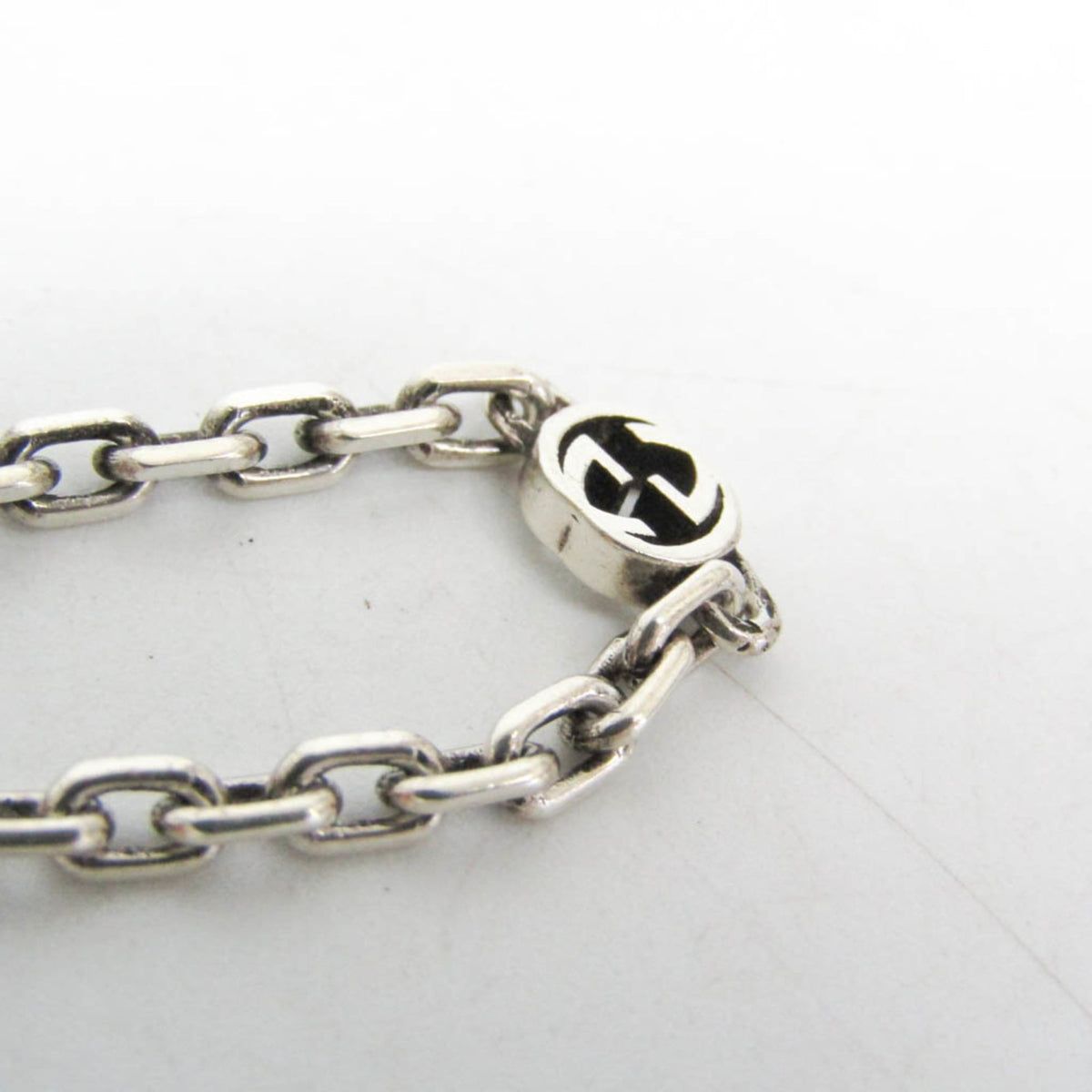 PRE-OWNED Gucci Double G · Silver 925 Charm Bracelet