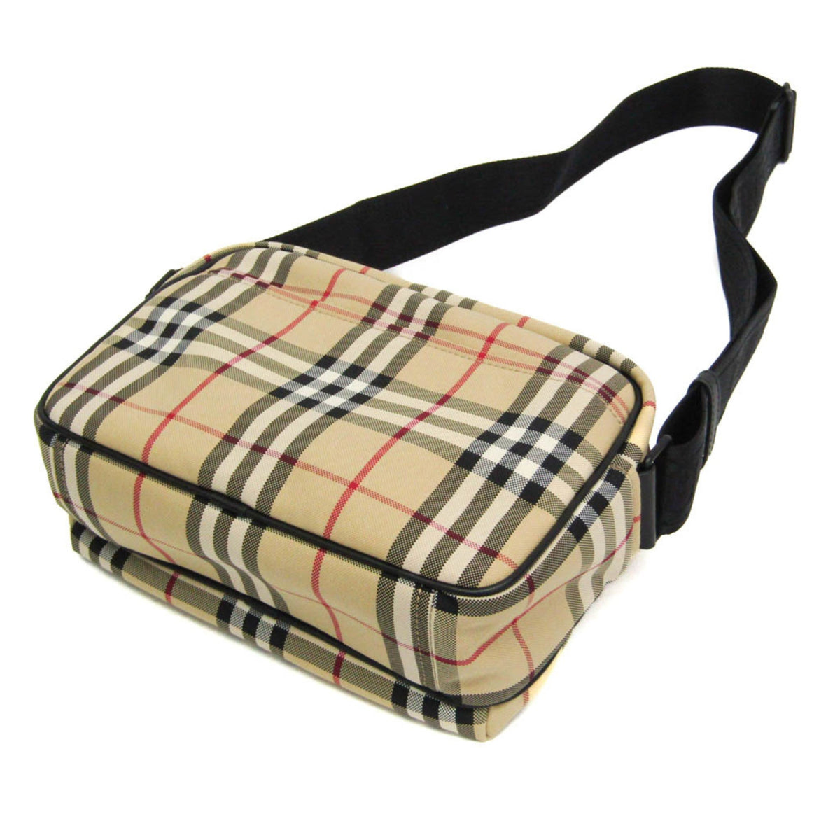 PRE-OWNED Burberry Paddy · Check Nylon Crossbody