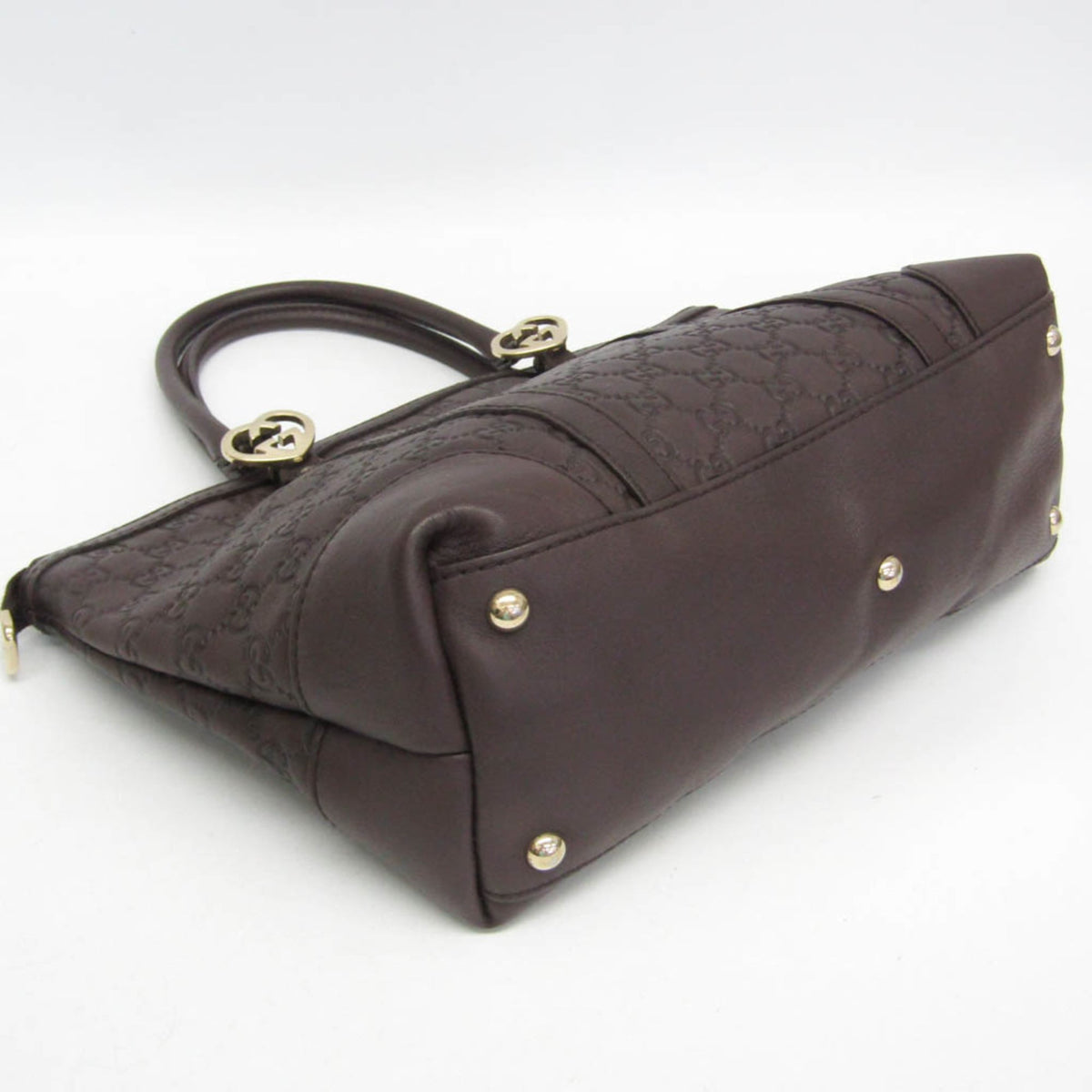PRE-OWNED Gucci Guccissima · Embossed Leather Tote