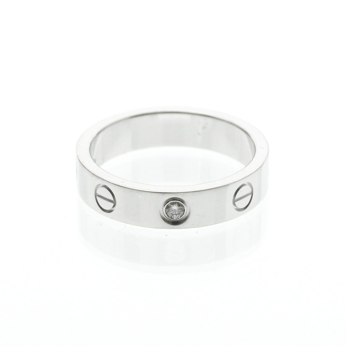 PRE-OWNED Cartier Mini Love · 18K White Gold · Diamond